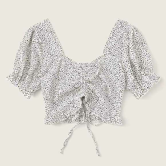 Drawstring Runched Top - Picture 3 of 7